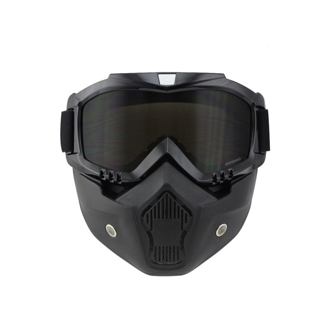 Mask con visiera nera