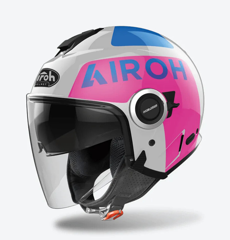 AIROH HELIOS UP Pink Grey Gloss
