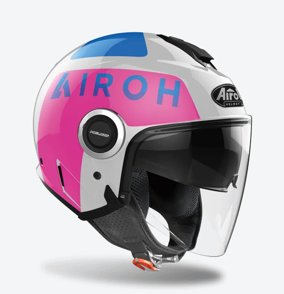 AIROH HELIOS UP Pink Grey Gloss