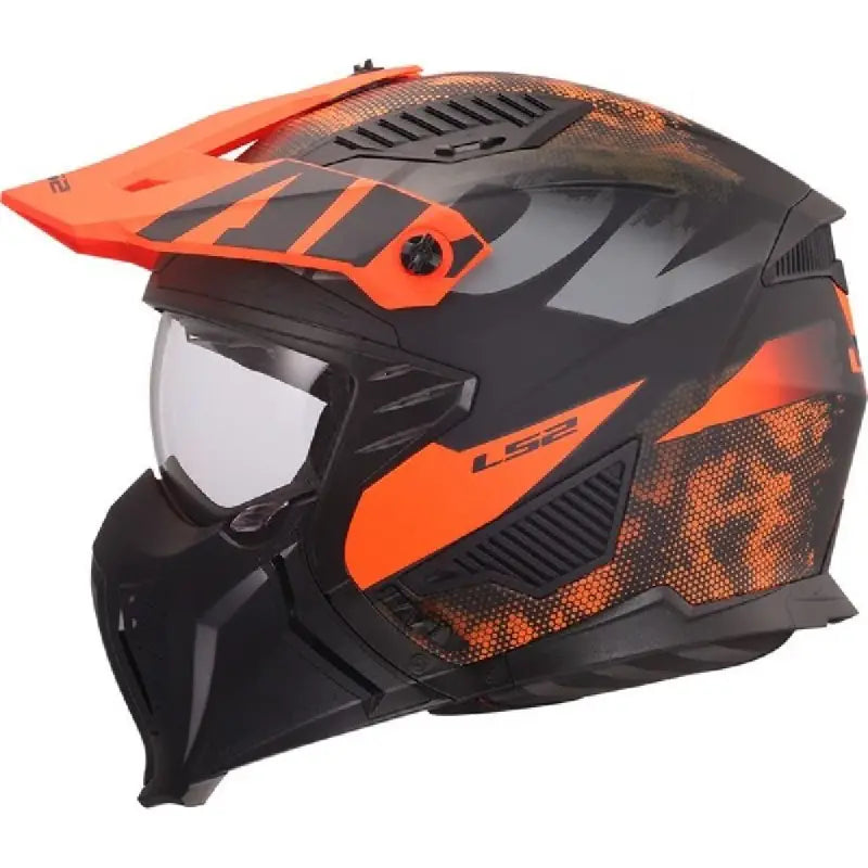 Ls2 OF606 Drifter Gas grey orange matt