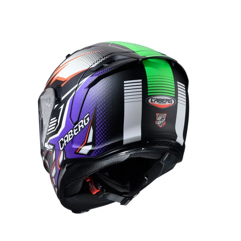 Caberg Avalon X Gurkha Nero Opaco Arancio Fluo Verde Fluo Viola