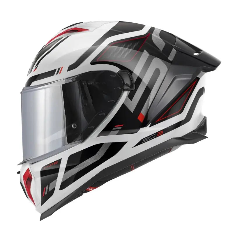 Givi 50.3 Quasar Bianco Nero Rosso Lucido