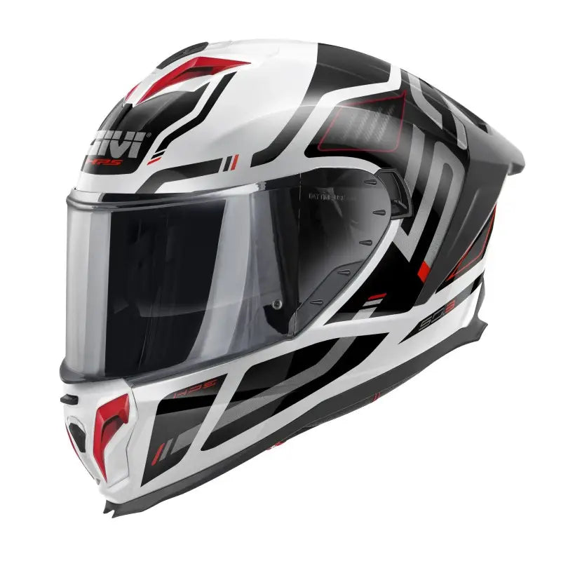Givi 50.3 Quasar Bianco Nero Rosso Lucido