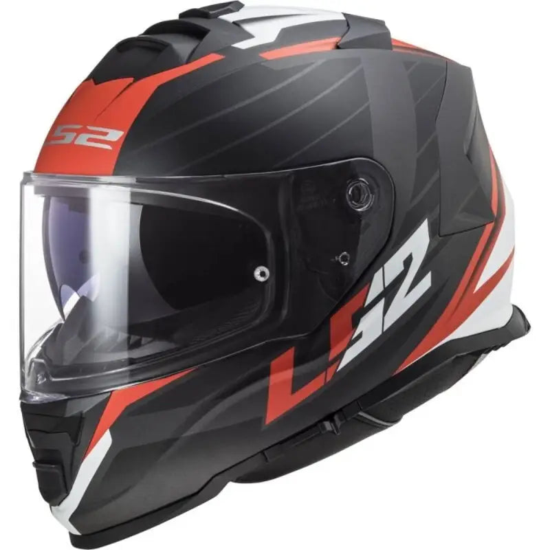 LS2 FF800 STORM II NERVE MATT BLACK RED
