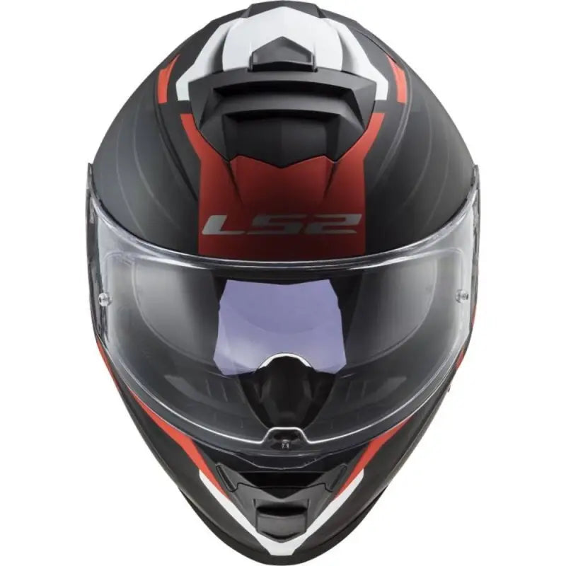 LS2 FF800 STORM II NERVE MATT BLACK RED