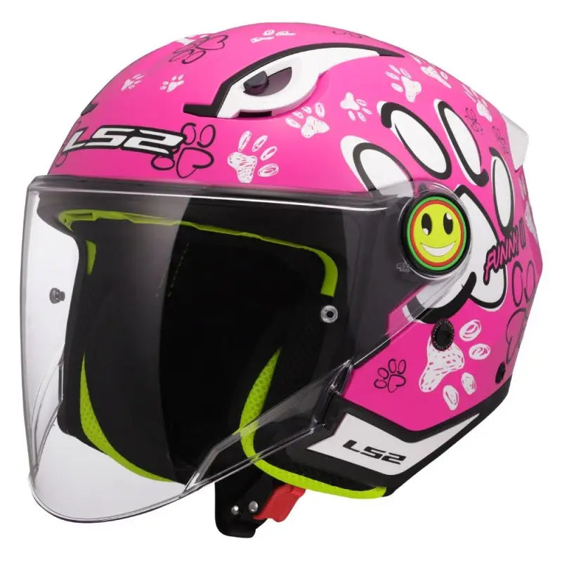 LS2 Bambino Funny II OF622 PAWS Pink