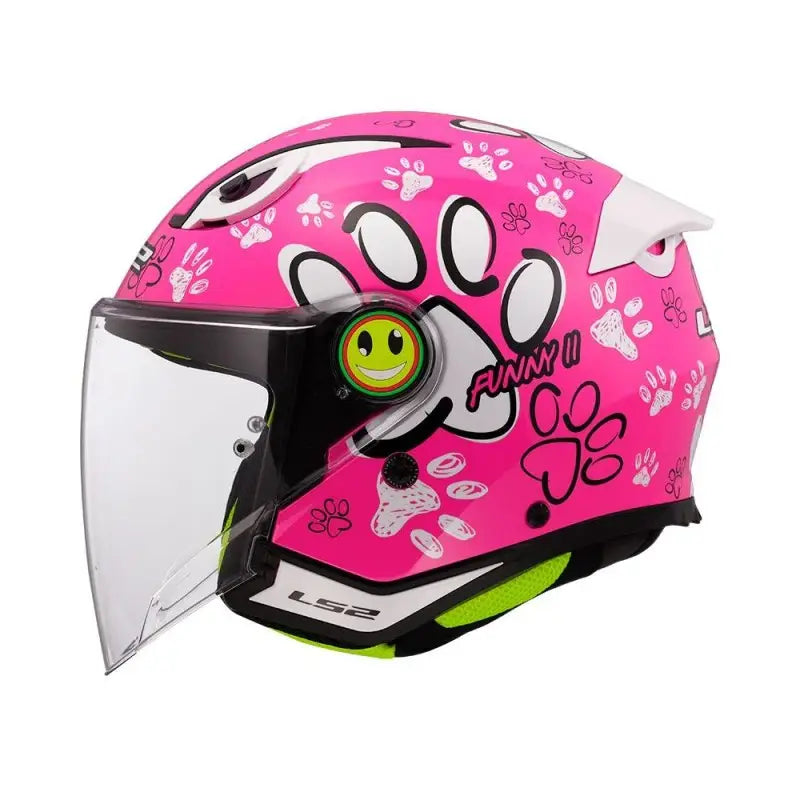 LS2 Bambino Funny II OF622 PAWS Pink