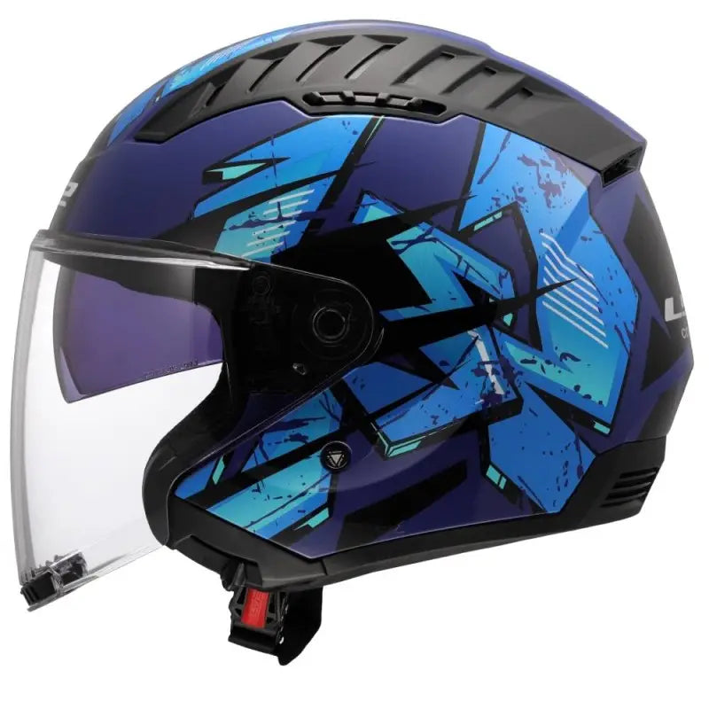 Ls2 Copter II OF600 Kanji Blu