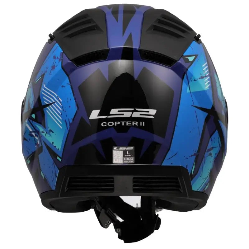Ls2 Copter II OF600 Kanji Blu