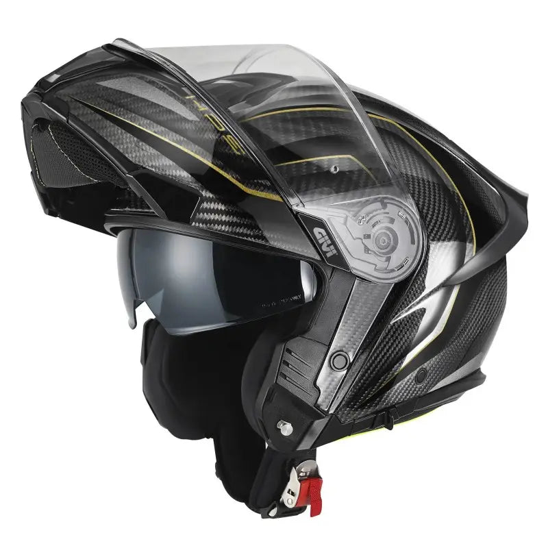 Givi Modulare Reversibile Givi X.50 Carbon Nero Oro Lucido