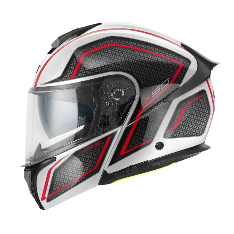 Givi Modulare Reversibile Givi X.50 Fiber Graphic Hologram white black red