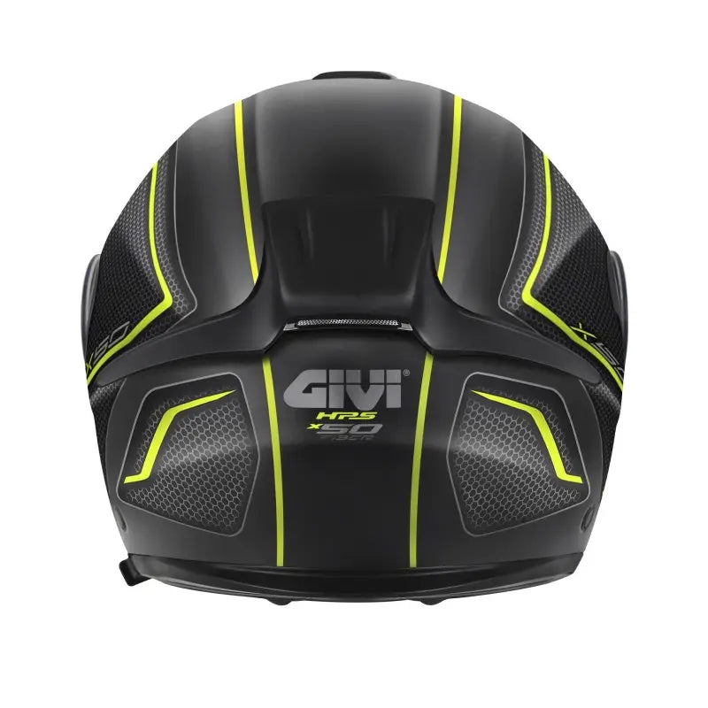 Givi Modulare Reversibile Givi X.50 Fiber Graphic Hologram Nero Titanio Giallo Opaco