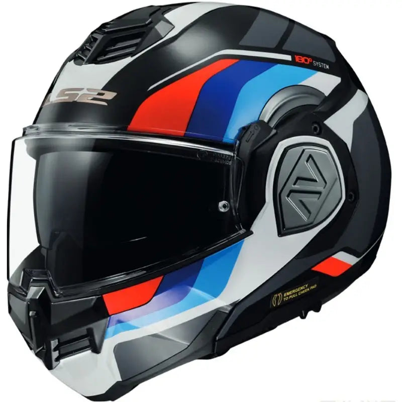 Ls2 Advant FF906 Modulare P/J Reversibile Sport Blue Red Black