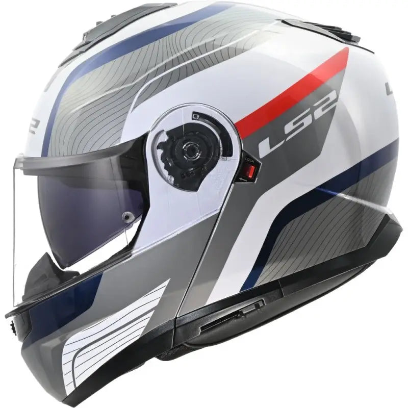 Ls2 Strobe FF908 II MONZA Bianco Blu Rosso