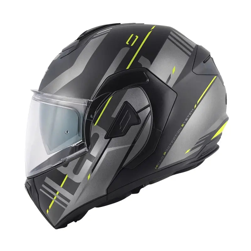 Givi Modulare Reversibile Givi X.30 Pulsar Nero Titanio Giallo Fluo