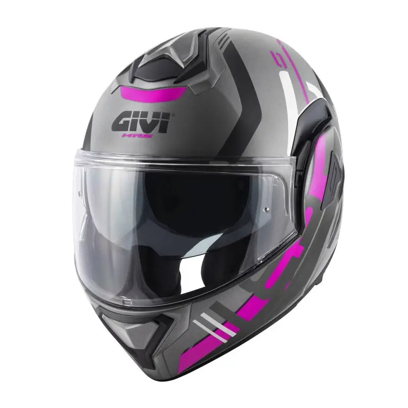Givi Modulare Reversibile Givi X.30 Pulsar Titanio Nero Rosa Opaco