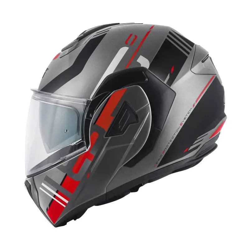 Givi Modulare Reversibile Givi X.30 Pulsar Titanio Nero Rosso Opaco