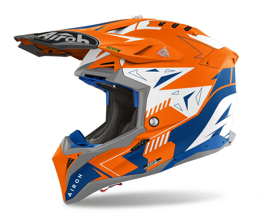 AIROH Aviator 3 Spin Orange Fluo Matt