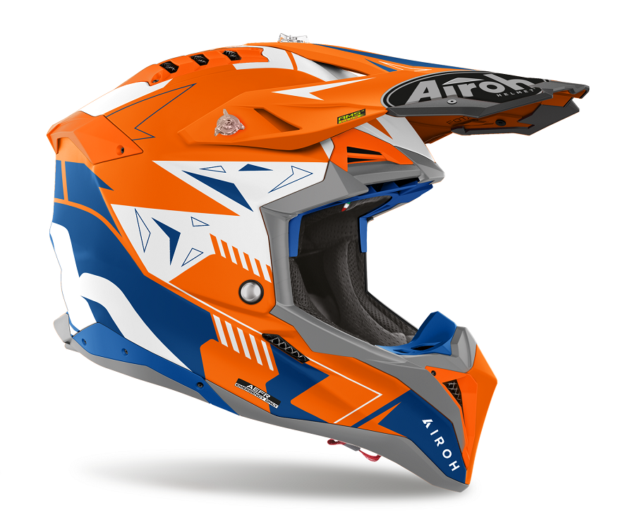 AIROH Aviator 3 Spin Orange Fluo Matt