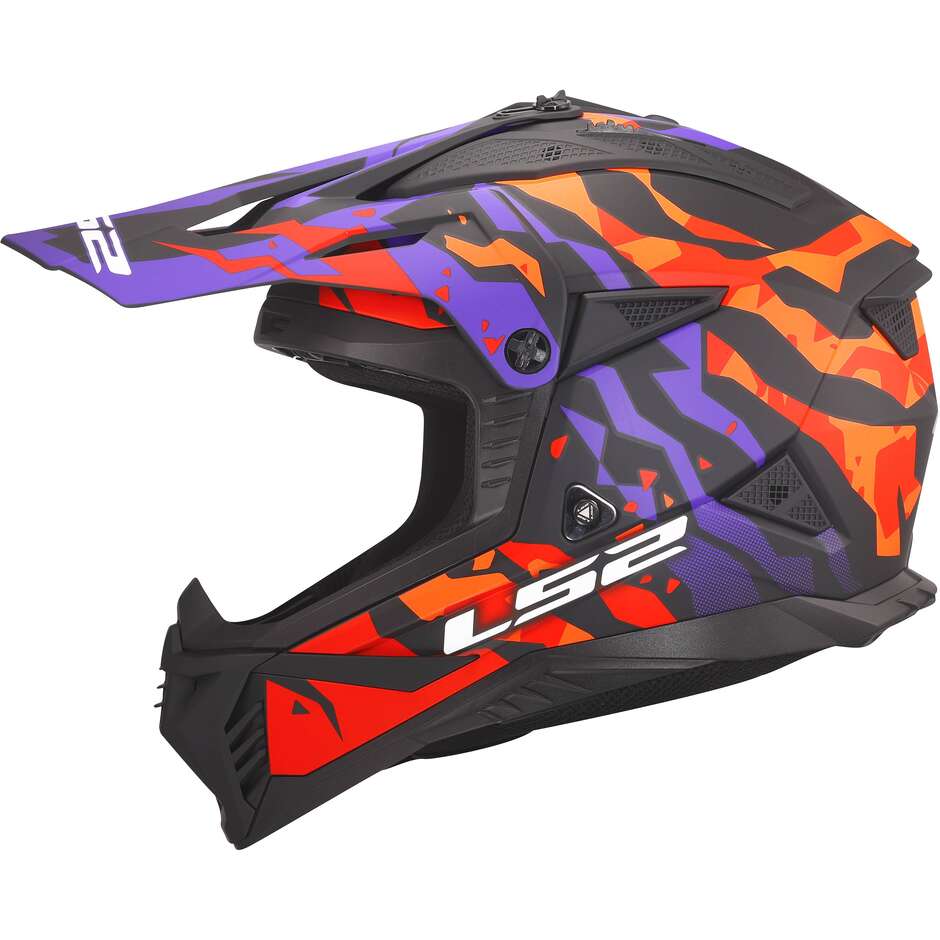 Ls2 FAST II MX708 grotesk purple orange