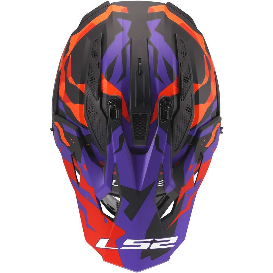 Ls2 FAST II MX708 grotesk purple orange