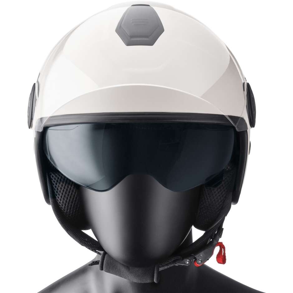 Casco Moto Jet Gms Gelato Vaniglia
