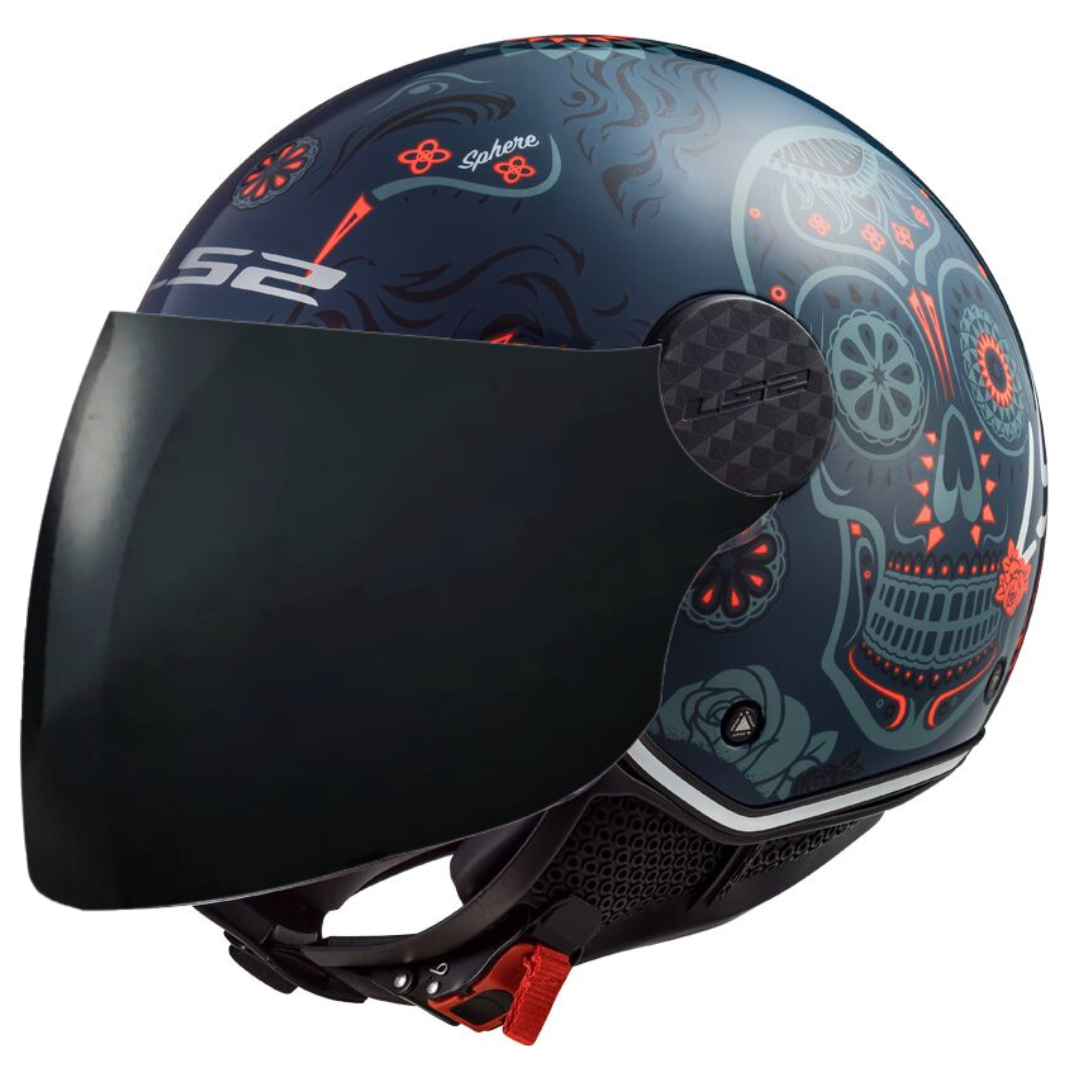LS2 Sphere Maxca Cobalt Orange