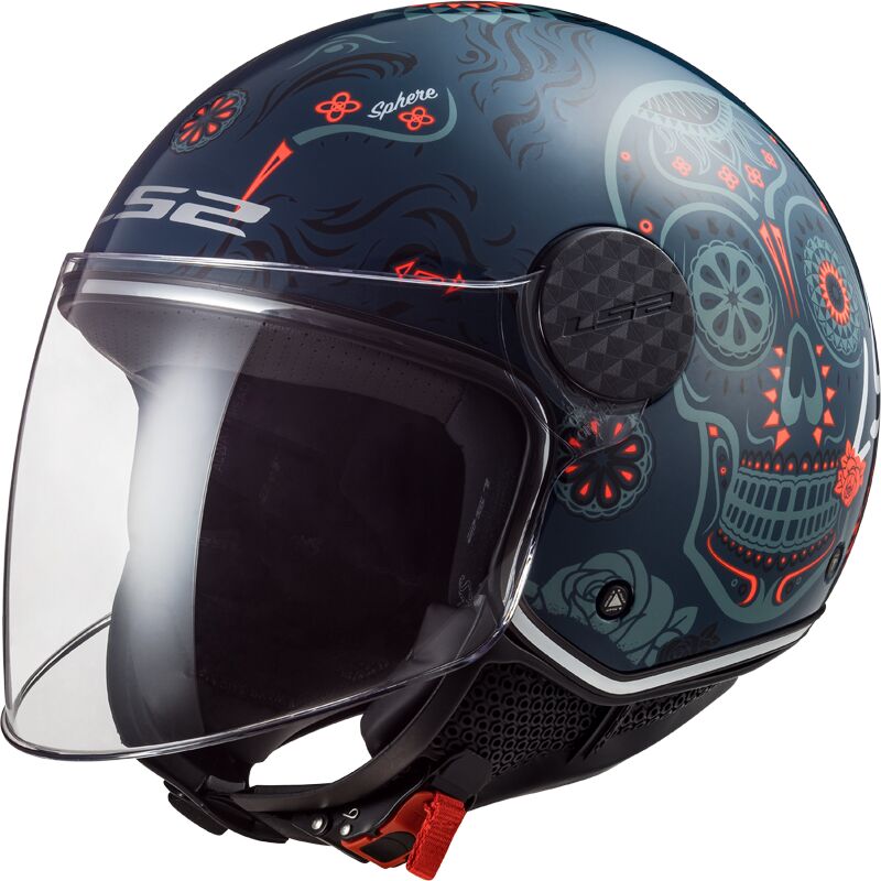 LS2 Sphere Maxca Cobalt Orange