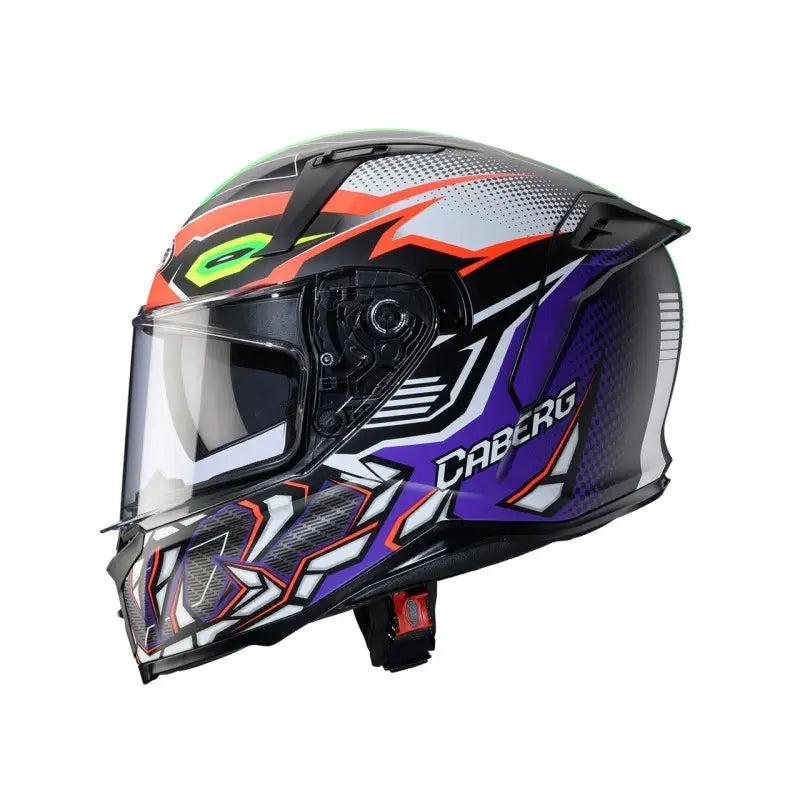 Caberg Avalon X Gurkha Nero Opaco Arancio Fluo Verde Fluo Viola