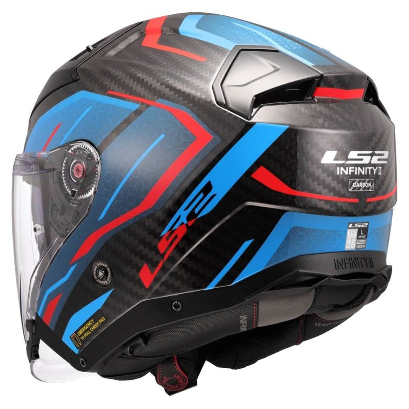 Ls2 OF603 Infinity II Carbon Urus Blu red