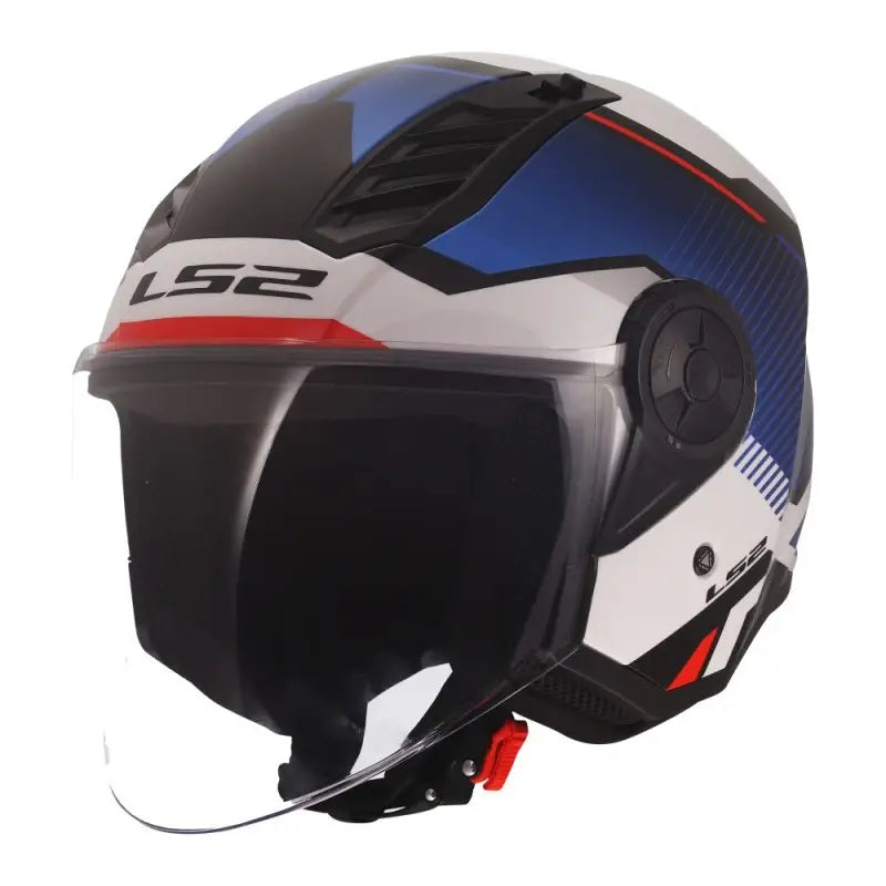 LS2 AirFlow 2-II OF616 Solar White Blu Red