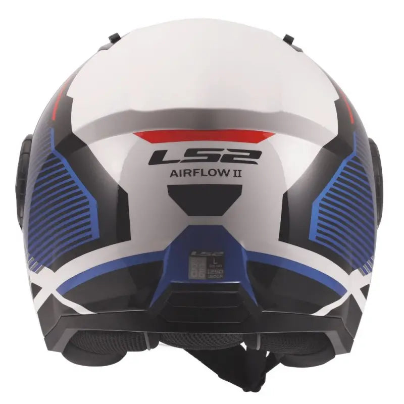 LS2 AirFlow 2-II OF616 Solar White Blu Red