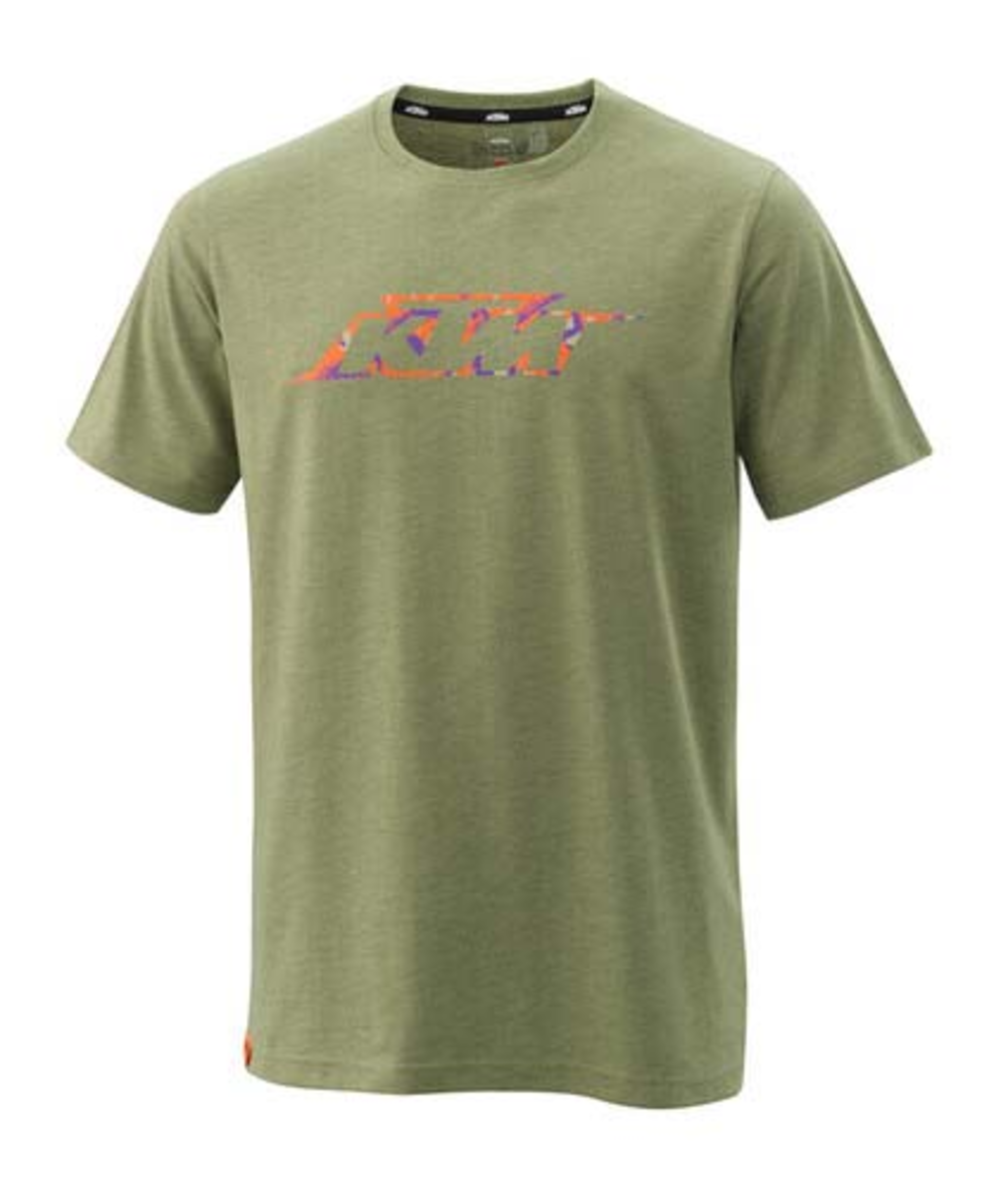 CAMO TEE GREEN MELANGE KTM 3PW24002820