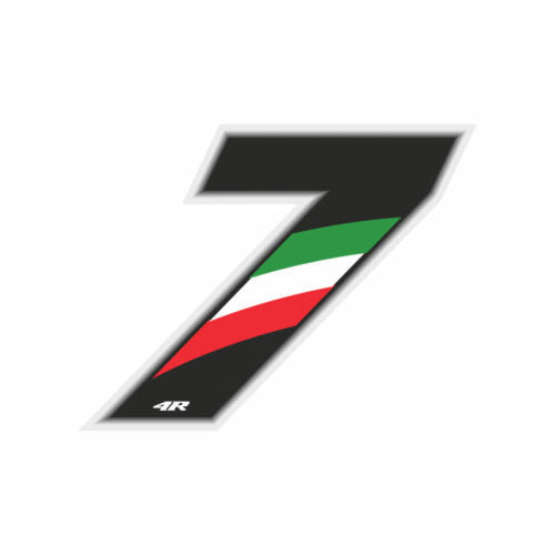 Numero “7” Adesivo Tricolore