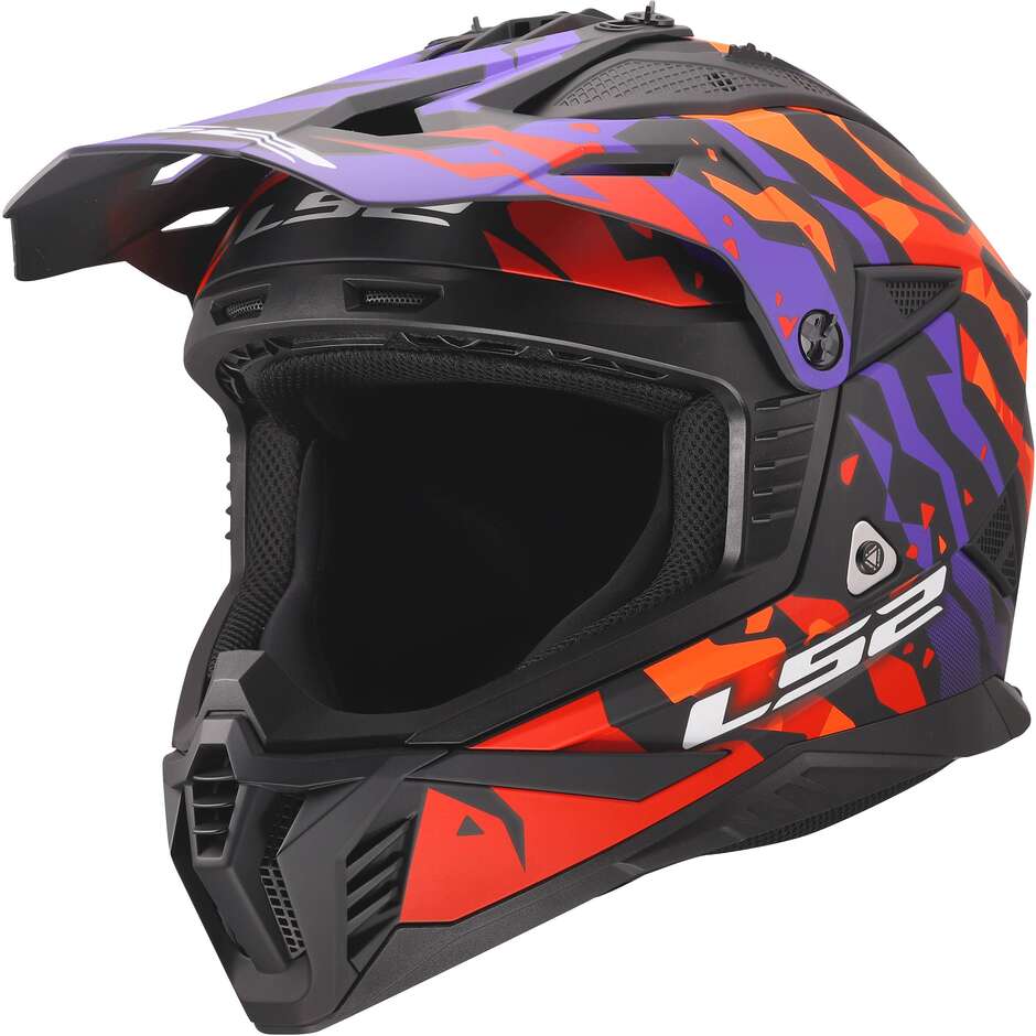 Ls2 FAST II MX708 grotesk purple orange