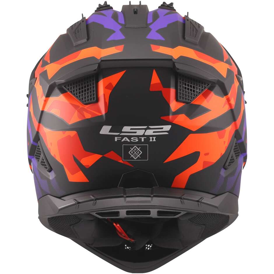 Ls2 FAST II MX708 grotesk purple orange