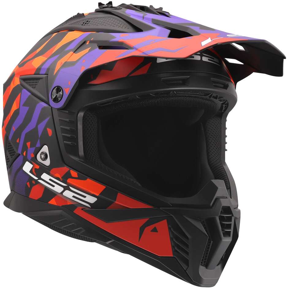 Ls2 FAST II MX708 grotesk purple orange