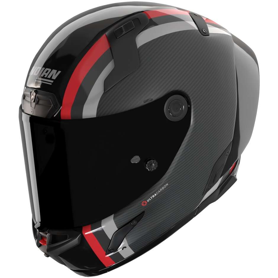 Nolan X-804 RS GEMINI 364 Carbonio Nero Rosso Antracite Lucido