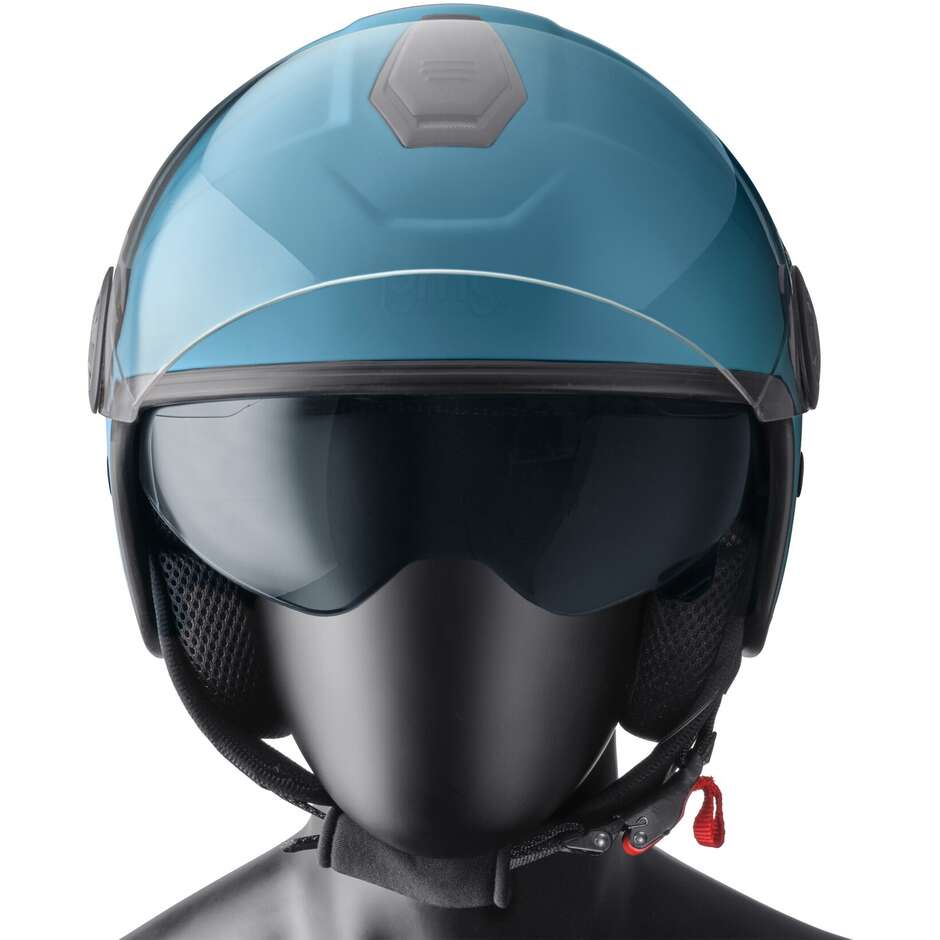 Casco Moto Jet Gms Gelato Mirtillo