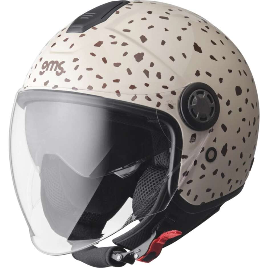 Casco Moto Jet Gms Gelato Stracciatella