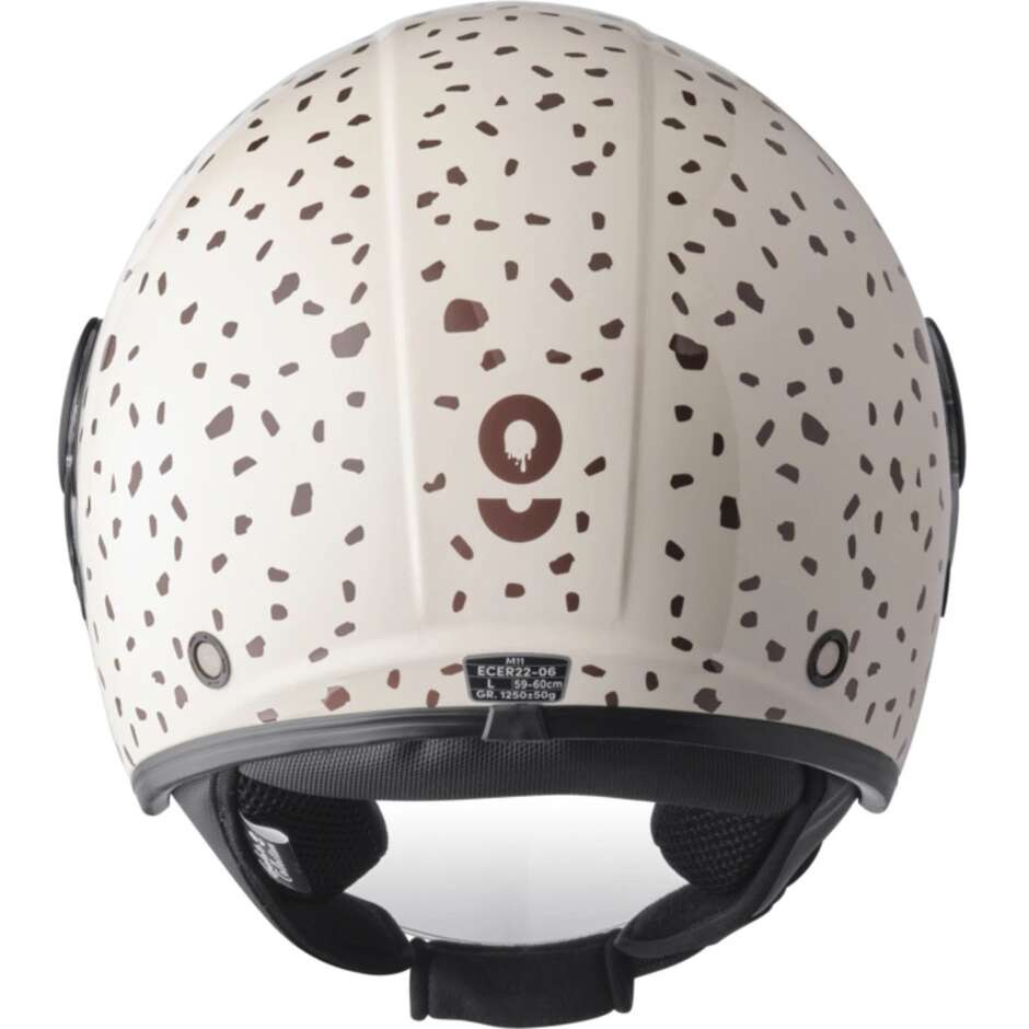 Casco Moto Jet Gms Gelato Stracciatella