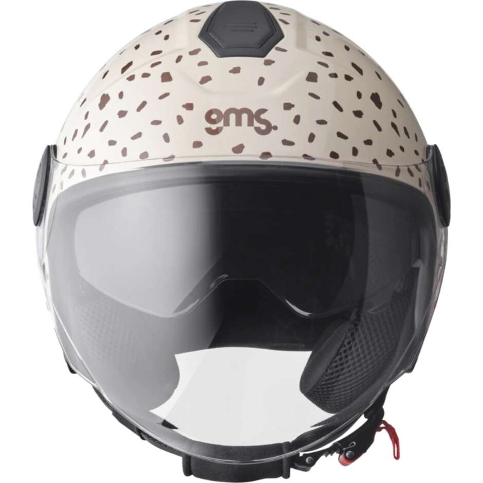 Casco Moto Jet Gms Gelato Stracciatella