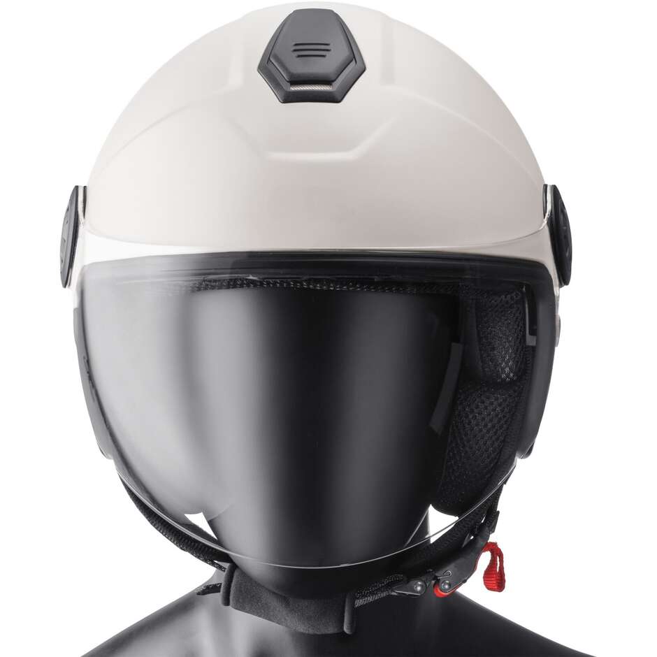 Casco Moto Jet Gms Gelato Vaniglia