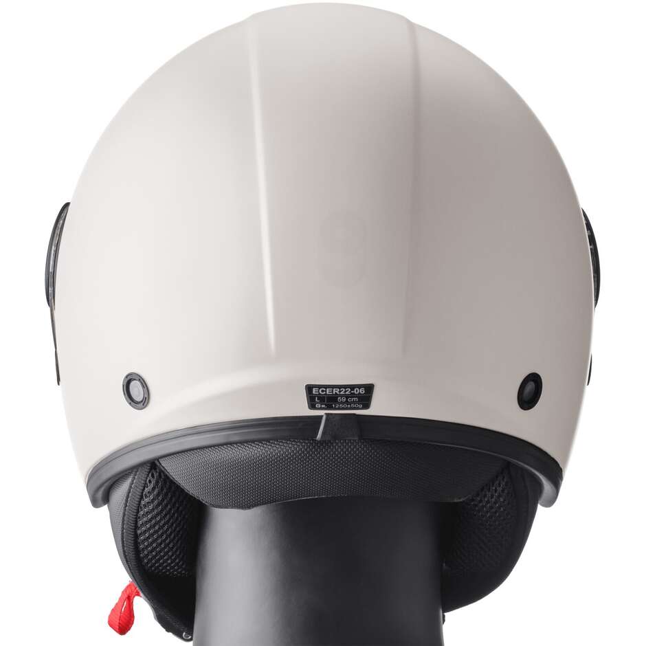 Casco Moto Jet Gms Gelato Vaniglia