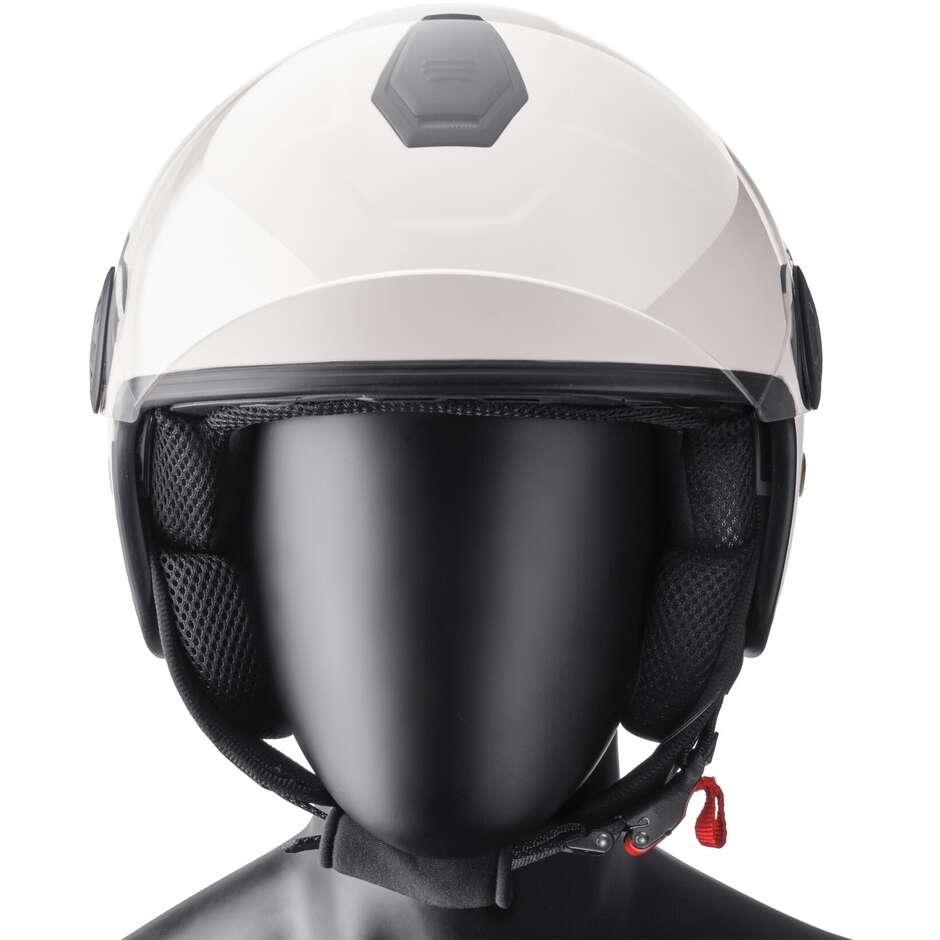 Casco Moto Jet Gms Gelato Vaniglia