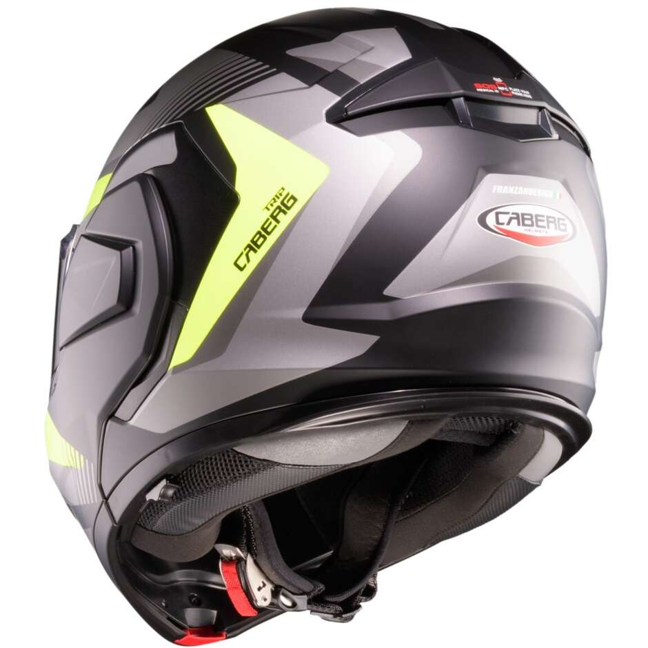 Caberg TRIP P/J Lunar matt black grey yellow fluo